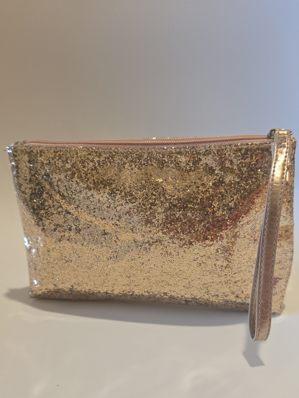 Bath & Body Works Gold Shimmer Wristlet Clutch